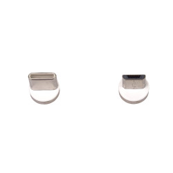 PremiumCord Magnetický micro USB a USB-C nabíjací a dátový kábel 1m, strieborný