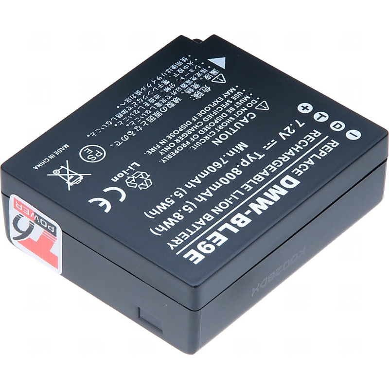 Batérie T6 power Panasonic DMW-BLE9, DMW-BLE9E, DMW-BLG10, DMW-BLG10E, BP-DC15, 700mAh, 5Wh