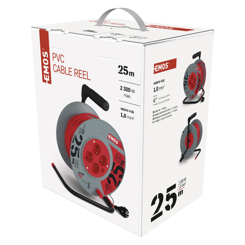 EMOS PVC kábel 25M, 4Z 1,0MM
