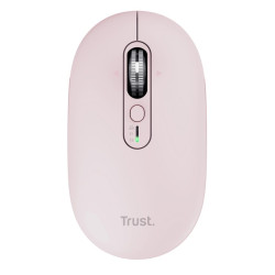 Trust Seron Slim/Kancelárska/Optická/3 200 DPI/USB+BT/Ružová