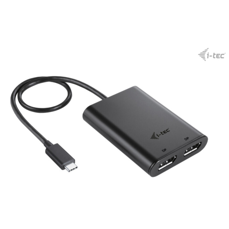 i-tec USB-C Dual 4K/60Hz (single 8K/30Hz) DP Video adaptér