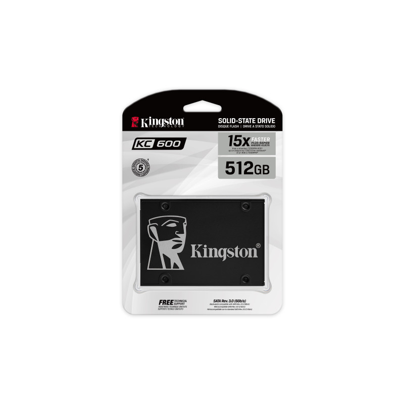 Kingston KC600/512GB/SSD/2.5''/SATA/5R