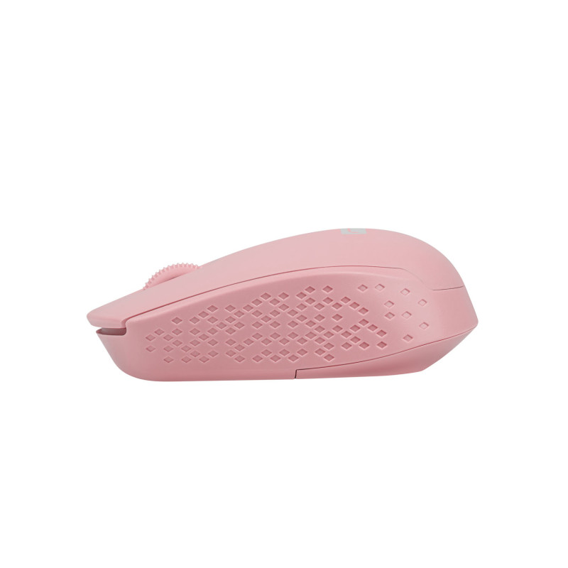 Myš Natec STORK/Kancelárska/Optická/1 600 DPI/Bezdrôtová USB/Ružová