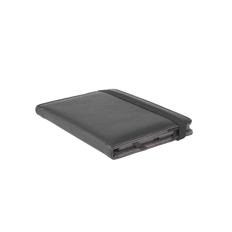 C-TECH PROTECT Puzdro z pravej kože pre 6'' zariadenie, RLC-02, čierne (Onyx Boox Go 6 a Poke 5)