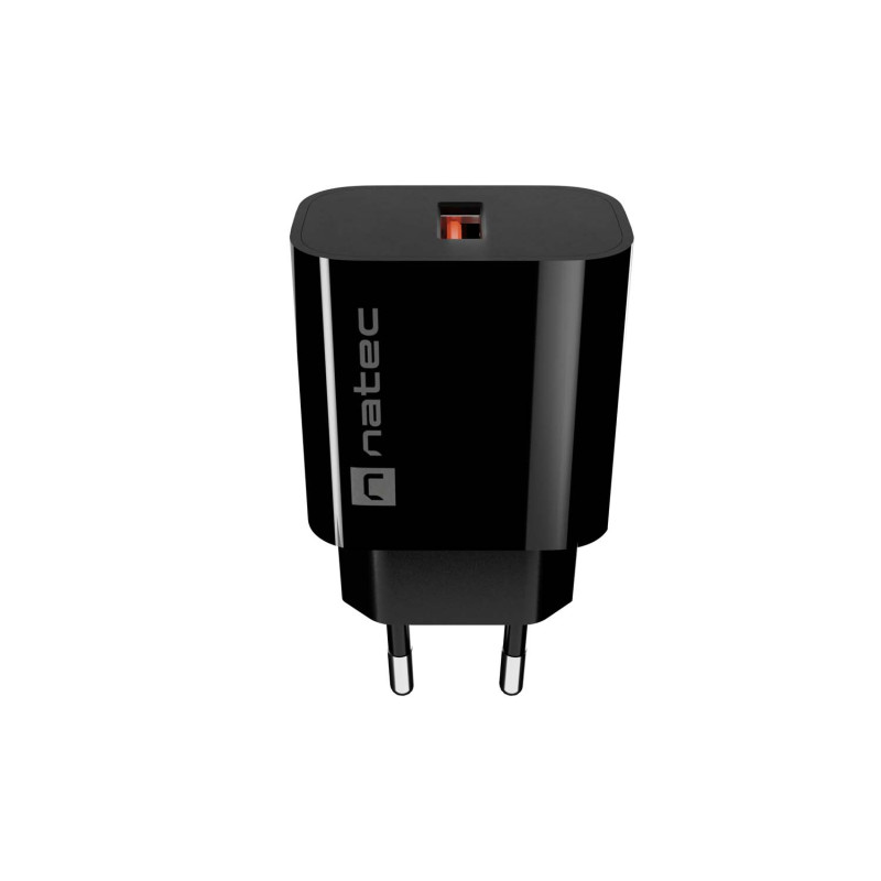 Univerzálna nabíjačka Natec RIBERA 18W, 1X USB-A, čierna