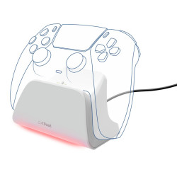 TRUST GXT255W CHARGE STAND PS5 WHITE - biela