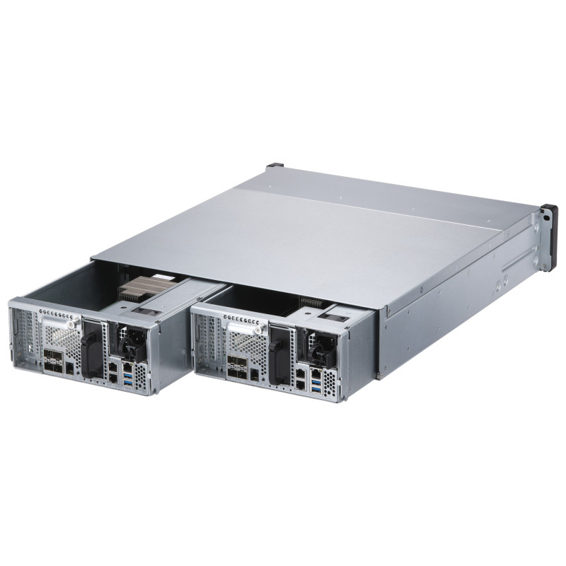 QNAP ES2486AFdc-2142IT-128G (all-flash NAS, duálny radič, 2x Xeon, 2x 64GB RAM, 24x 2,5'' U.2/U.3)