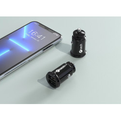 Nabíjačka USB do auta C-TECH UCC-03, 2x USB