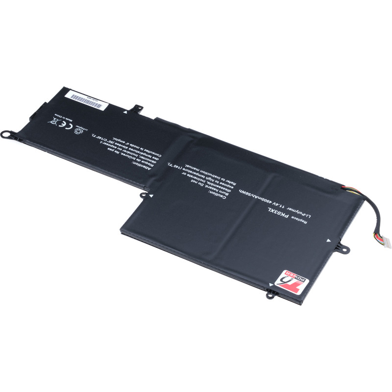 Batérie T6 Power HP Spectre 13-4000 x360, Pre x360 G1, Pre x360 G2, 4900mAh, 56Wh, 3cell, Li-pol
