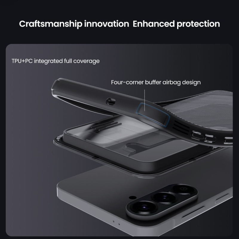 Nillkin CamShield PRE Zadný Kryt pre Samsung Galaxy A57 Transparent Black