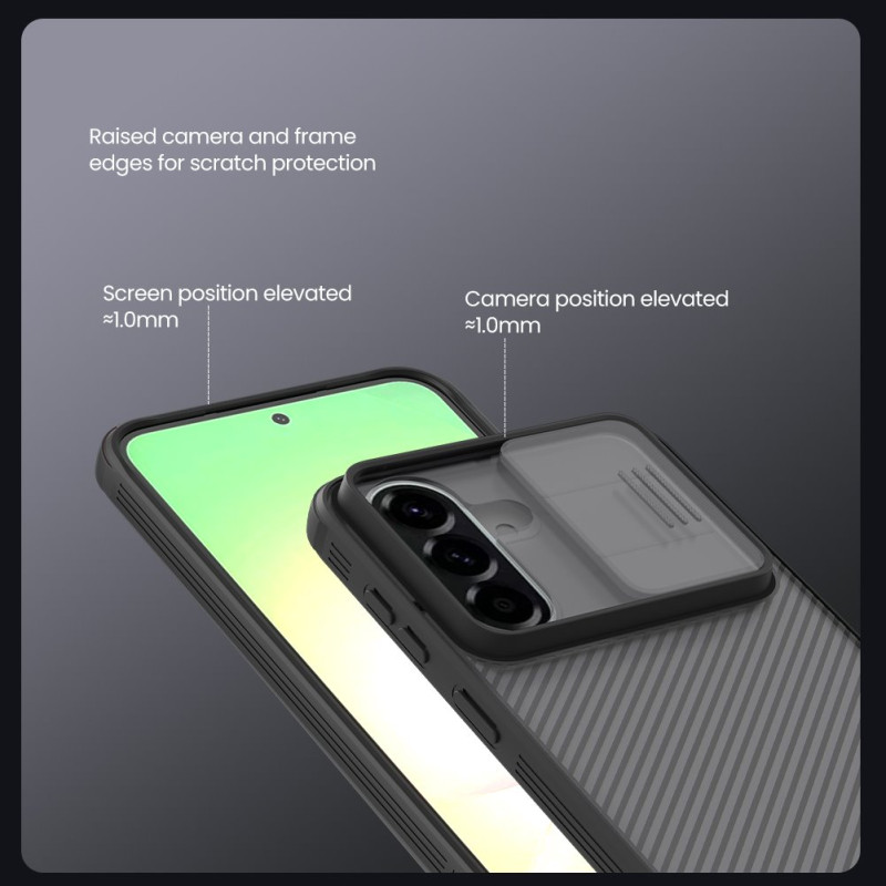 Nillkin CamShield PRE Zadný Kryt pre Samsung Galaxy A57 Transparent Black