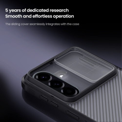 Nillkin CamShield PRE Zadný Kryt pre Samsung Galaxy A57 Transparent Black