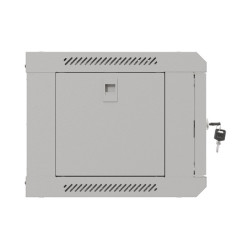 LANBERG RACKOVÁ SKRIŇA 19'' NÁSTENNÁ 4U/540X350 (FLAT PACK) S PRESKLENÝMI DVERAMI ŠEDÁ