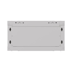 LANBERG RACKOVÁ SKRIŇA 19'' NÁSTENNÁ 4U/540X350 (FLAT PACK) S PRESKLENÝMI DVERAMI ŠEDÁ