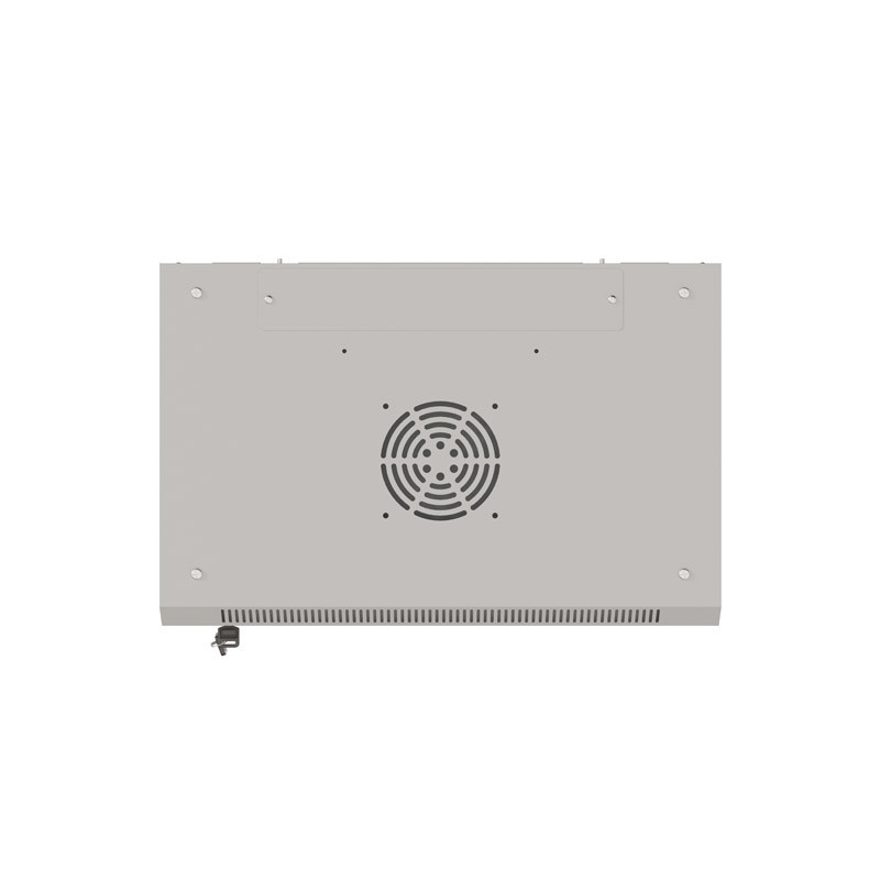 LANBERG RACKOVÁ SKRIŇA 19'' NÁSTENNÁ 4U/540X350 (FLAT PACK) S PRESKLENÝMI DVERAMI ŠEDÁ