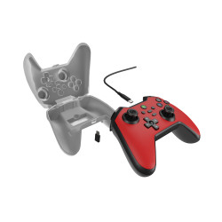 Drôtový gamepad Genesis MANGAN 300, pre PC/Switch/Mobil, červený