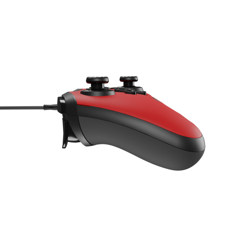 Drôtový gamepad Genesis MANGAN 300, pre PC/Switch/Mobil, červený