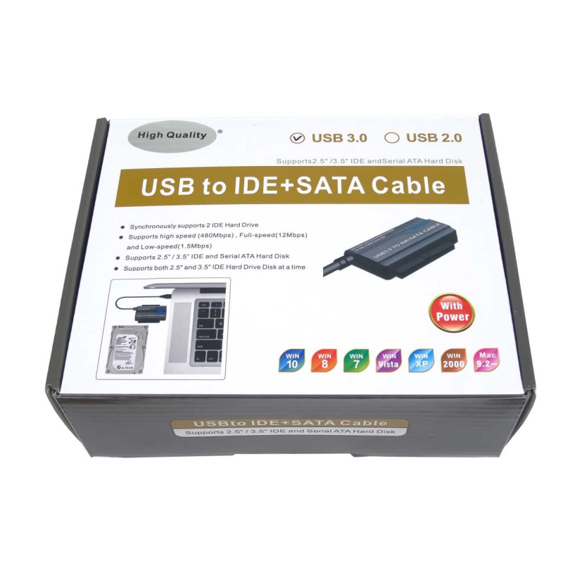 PremiumCord USB 3.0 - SATA + IDE adaptér s káblom