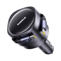 NONAME - Baseus Enjoyment Max Nabíjačka do Auta USB-C/USB-C 60W Cosmic Black