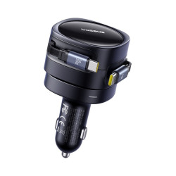 NONAME - Baseus Enjoyment Max Nabíjačka do Auta USB-C/USB-C 60W Cosmic Black