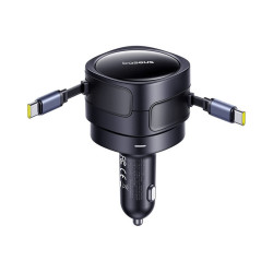 NONAME - Baseus Enjoyment Max Nabíjačka do Auta USB-C/USB-C 60W Cosmic Black