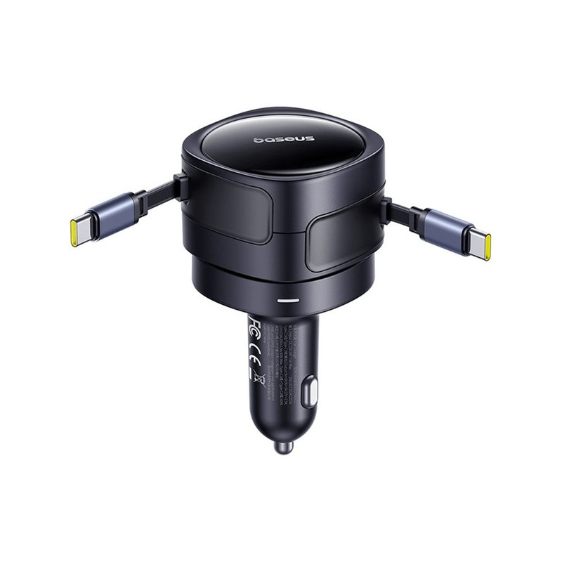 NONAME - Baseus Enjoyment Max Nabíjačka do Auta USB-C/USB-C 60W Cosmic Black