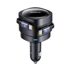 NONAME - Baseus Enjoyment Max Nabíjačka do Auta USB-C/USB-C 60W Cosmic Black