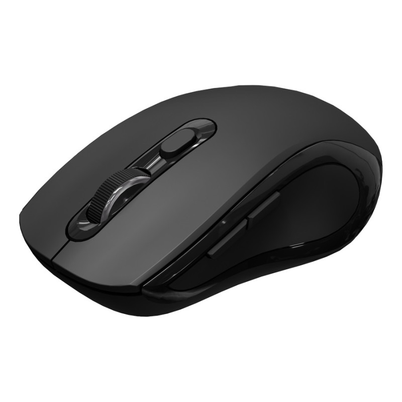 C-TECH WLM-12BK/Ergonomická/Optická/Pre pravákov/1 600 DPI/USB+BT/Čierna