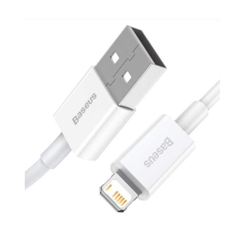NONAME - Baseus CALYS-B02 Superior Fast Charging Kabel Lightning 2.4A 1.5m White