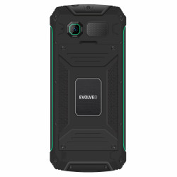 EVOLVEO StrongPhone W4, IP68 odolný Dual SIM telefón, 2,8'' LCD, 2500mAh, Powerbanka, černo-zelený