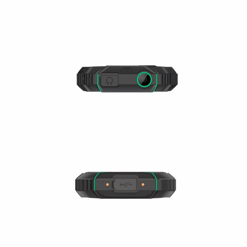 EVOLVEO StrongPhone W4, IP68 odolný Dual SIM telefón, 2,8'' LCD, 2500mAh, Powerbanka, černo-zelený