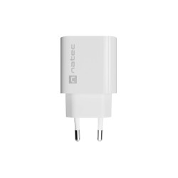 Univerzálna nabíjačka Natec RIBERA 18W, 1X USB-A, biela