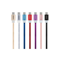 ADATA Micro USB kábel pletený 1m čierny