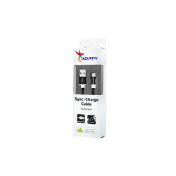 ADATA Micro USB kábel pletený 1m čierny