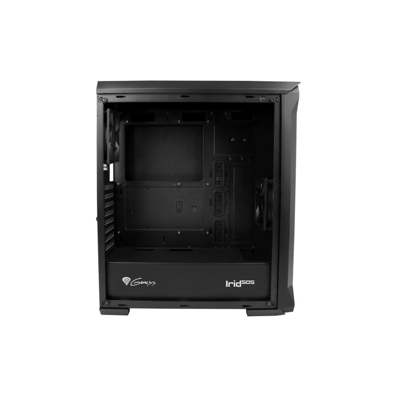 Počítačová skriňa Genesis IRID 505 V2/Midi Tower/Transpar./Čierna
