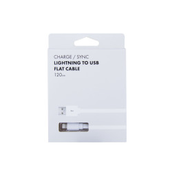 Kabel AVACOM LIG-120W USB - Lightning, 120cm, biela