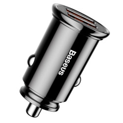 NONAME - Baseus rýchlonabíjačka do auta 2xUSB QC3.0 30W čierna