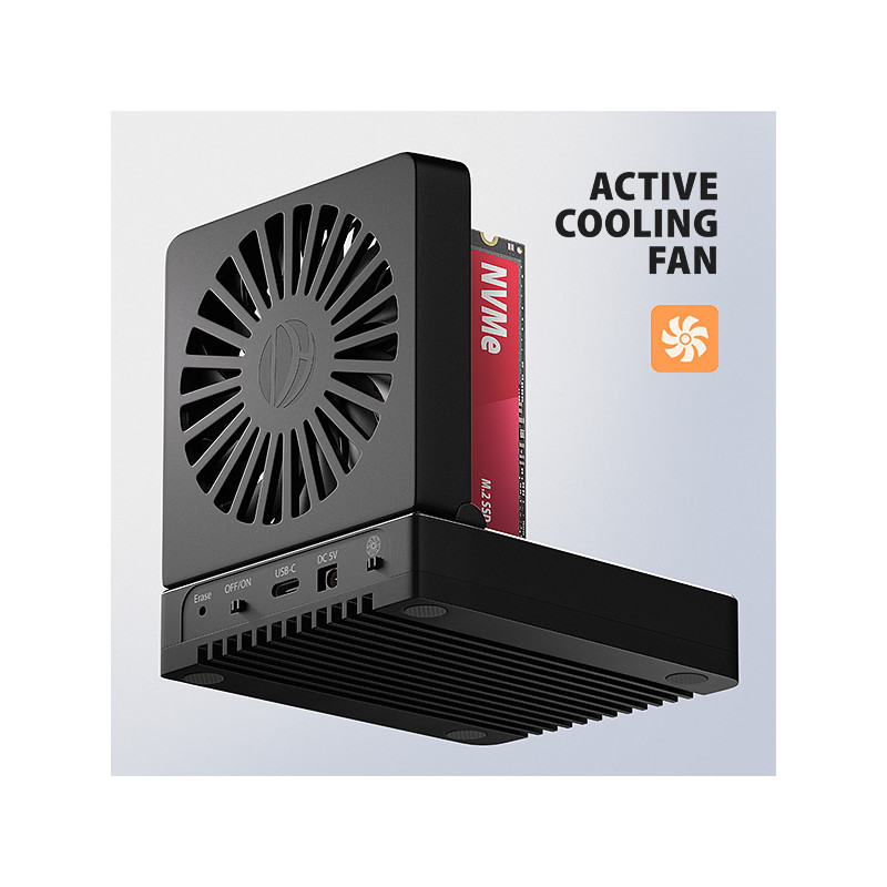 AXAGON ADSA-M2C44, USB4 dokovacia stanica pre 4× M.2 NVMe SSD s funkciou klonovania