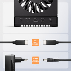 AXAGON ADSA-M2C44, USB4 dokovacia stanica pre 4× M.2 NVMe SSD s funkciou klonovania