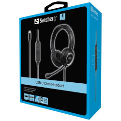 NONAME - Sandberg PC sluchátka USB-C Chat Headset
