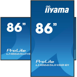 86'' iiyama LH8665UHSB-B1: IPS, 4K UHD, Android, 24/7