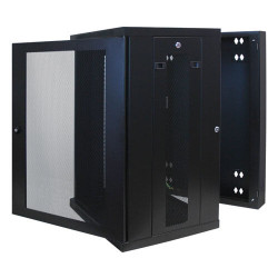 EATON - Skriňa SmartRack 18U, Š - 600mm, Hl - 550mm, hĺbka pre prepínače, montáž na stenu
