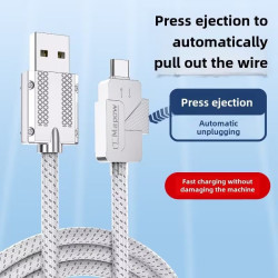 PremiumCord USB-C kábel s tlačidlom pre odpojenie