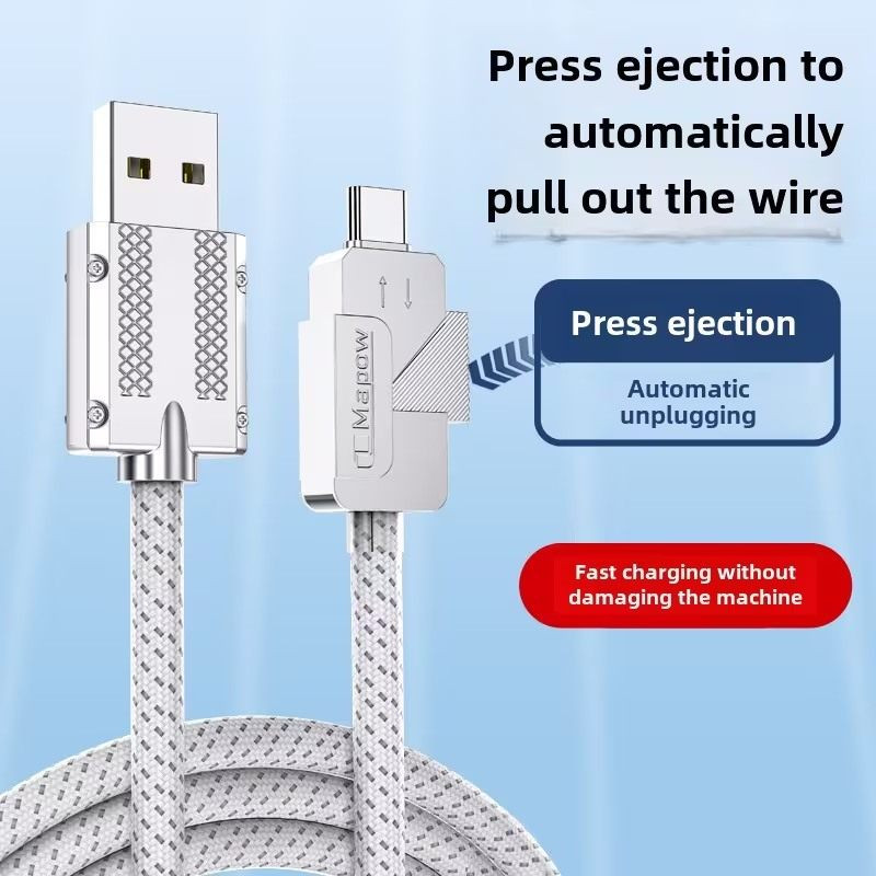 PremiumCord USB-C kábel s tlačidlom pre odpojenie