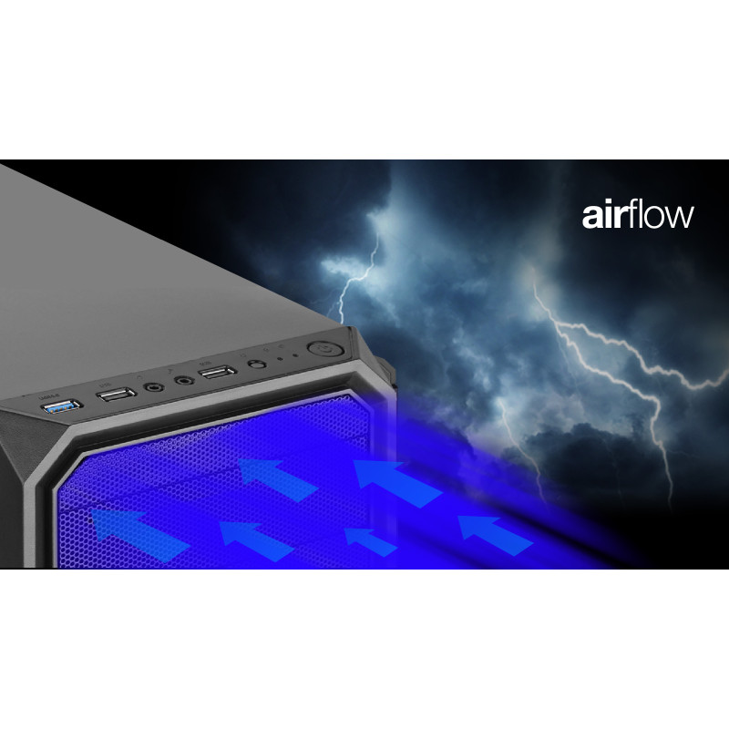 EVOLVEO Shaw 2/Mini ITX/Transpar./Čierna