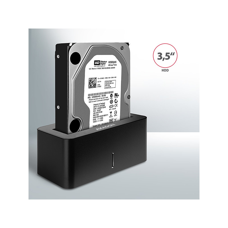 AXAGON ADSA-SN, USB 3.2 Gen1 - SATA 6G, 2.5''/3.5'' HDD/SSD dokovacia stanica