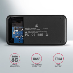 AXAGON ADSA-SN, USB 3.2 Gen1 - SATA 6G, 2.5''/3.5'' HDD/SSD dokovacia stanica