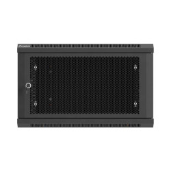 LANBERG NÁSTENNÁ INŠTALAČNÁ SKRIŇA 19'' 6U 600X600 ČIERNE PERFOROVANÉ DVERE (PLOCHÉ BALENIE)