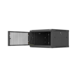 LANBERG NÁSTENNÁ INŠTALAČNÁ SKRIŇA 19'' 6U 600X600 ČIERNE PERFOROVANÉ DVERE (PLOCHÉ BALENIE)