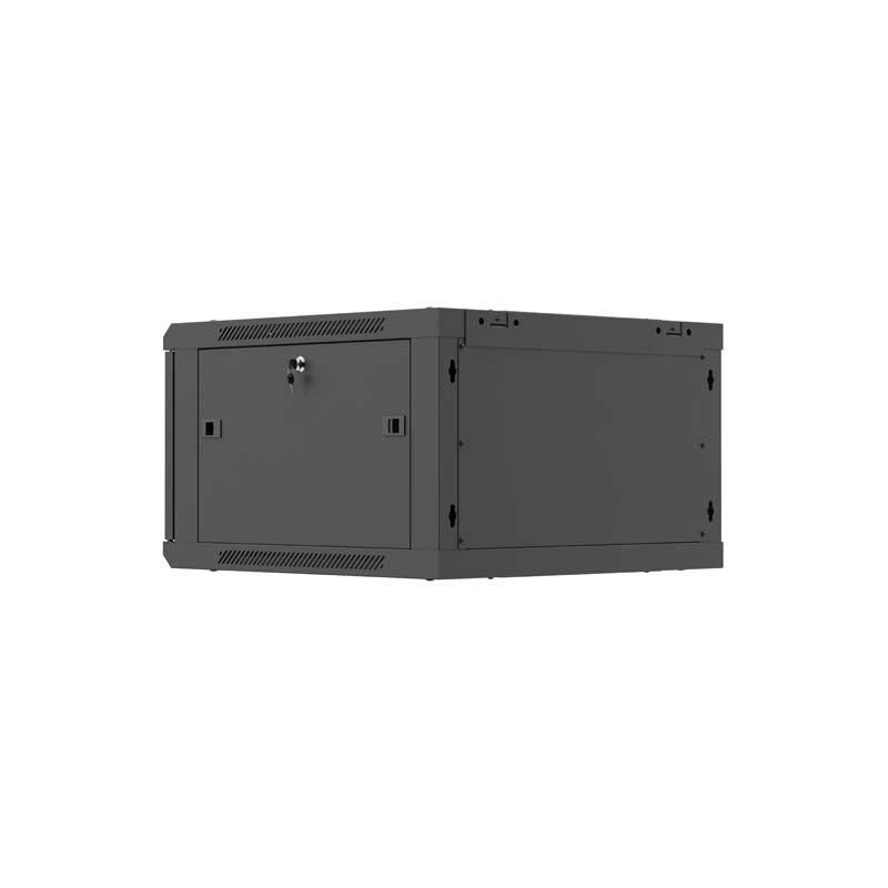 LANBERG NÁSTENNÁ INŠTALAČNÁ SKRIŇA 19'' 6U 600X600 ČIERNE PERFOROVANÉ DVERE (PLOCHÉ BALENIE)